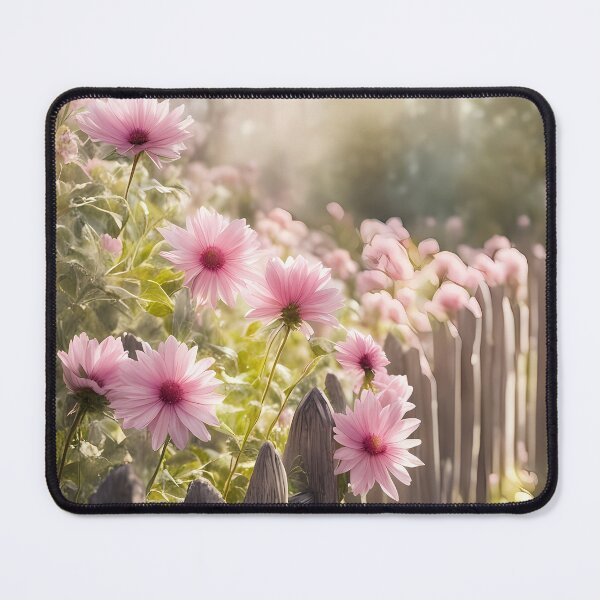 Item preview, Pink Flowers by Wooden Fence designed and sold by CalmnessbyChoice.