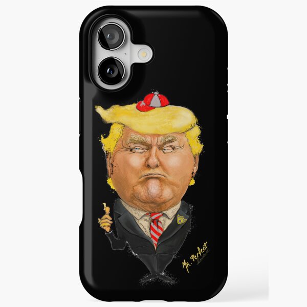 Donald Trump Schoolboy Caricature for Politica UK Cartoons iPhone Tough Case