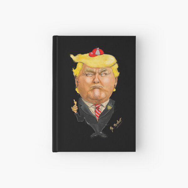 Donald Trump Schoolboy Caricature for Politica UK Cartoons  Hardcover Journal