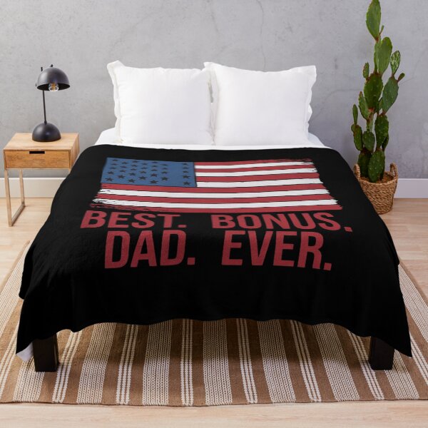 Item preview, Best bonus dad ever with us american flag for father's day designed and sold by NeomiStoreSS.
