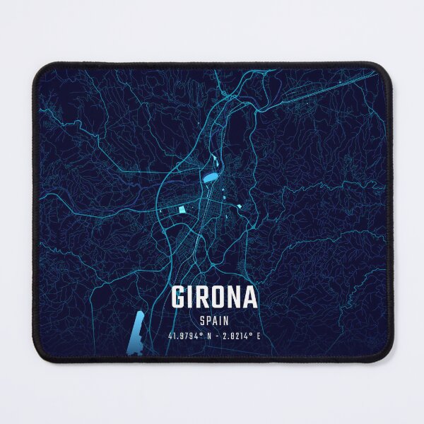Item preview, Girona Midnight City Map designed and sold by HomeLivingCo.