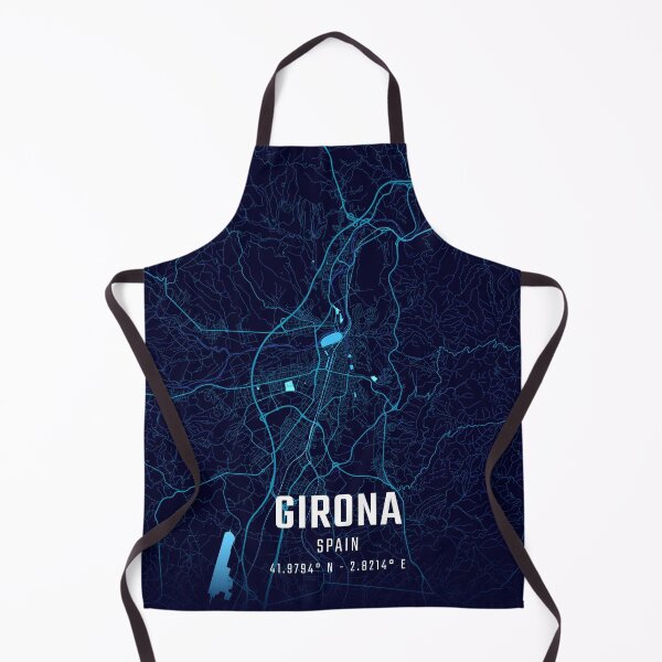 Item preview, Girona Midnight City Map designed and sold by HomeLivingCo.
