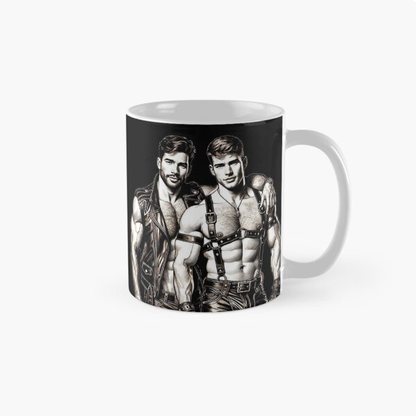 Item preview, Gay Leather Bar Pride "Hank & Joe" San Francisco Pride Graphic Design designed and sold by ItsAKinkThing.