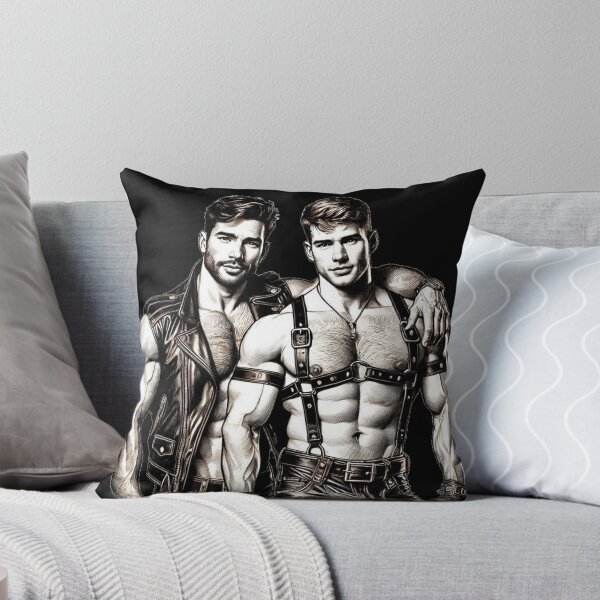 Item preview, Gay Leather Bar Pride "Hank & Joe" San Francisco Pride Graphic Design designed and sold by ItsAKinkThing.