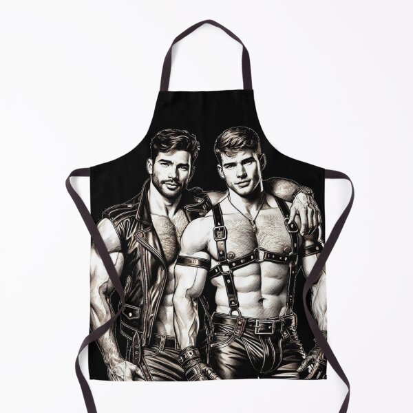 Item preview, Gay Leather Bar Pride "Hank & Joe" San Francisco Pride Graphic Design designed and sold by ItsAKinkThing.