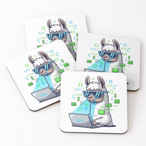 Item preview, Cute Ollama Llama Logo – Open Source AI LLM Laptop Design | Artificial Intelligence Art designed and sold by fetyTHM.