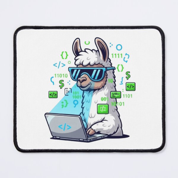 Item preview, Cute Ollama Llama Logo – Open Source AI LLM Laptop Design | Artificial Intelligence Art designed and sold by fetyTHM.