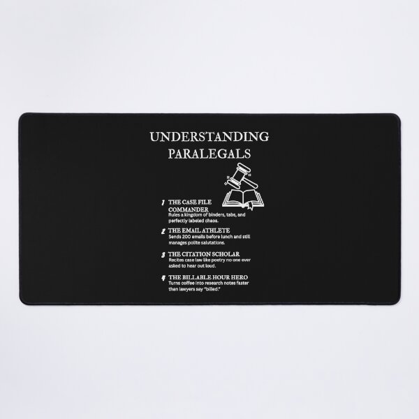 Item preview, Understanding Paralegals – Because Every Lawyer Needs a Legal Superhero – Black designed and sold by PsyFlow35.