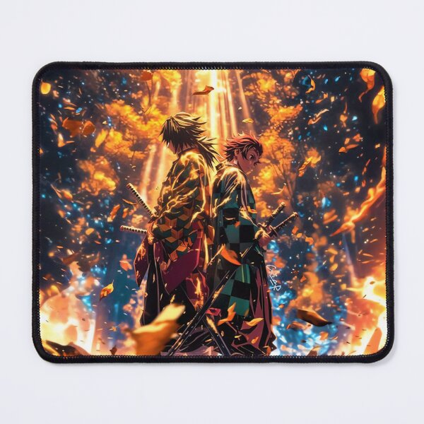 Item preview, Twin Blades of Destiny – Epic Anime Swordsmen Duo designed and sold by PosterFuel.