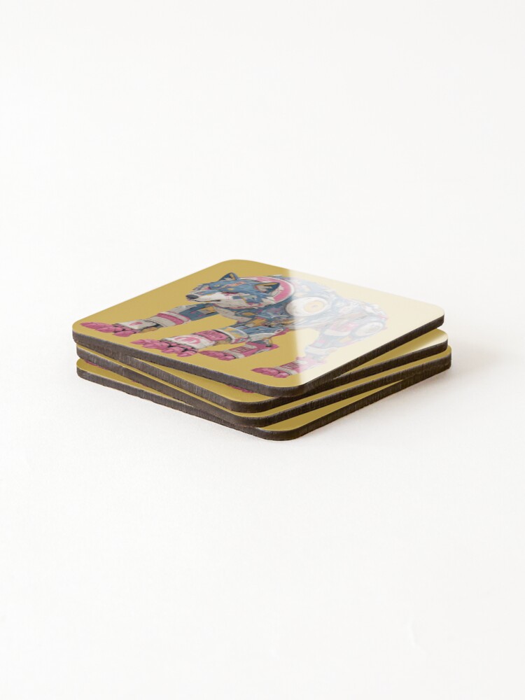 Thumbnail 4 of 5, Coasters (Set of 4), “Evolved. Engineered. Unleashed.” designed and sold by Stickerlot.