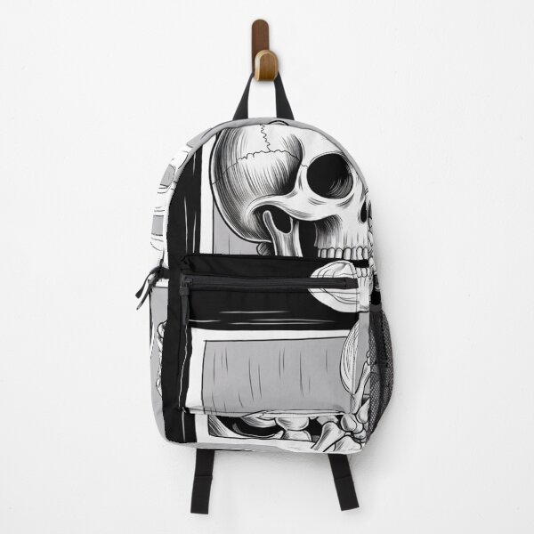 Item preview, Halloween Coffee Drinking Skeleton Skull designed and sold by AnixieArtFun.