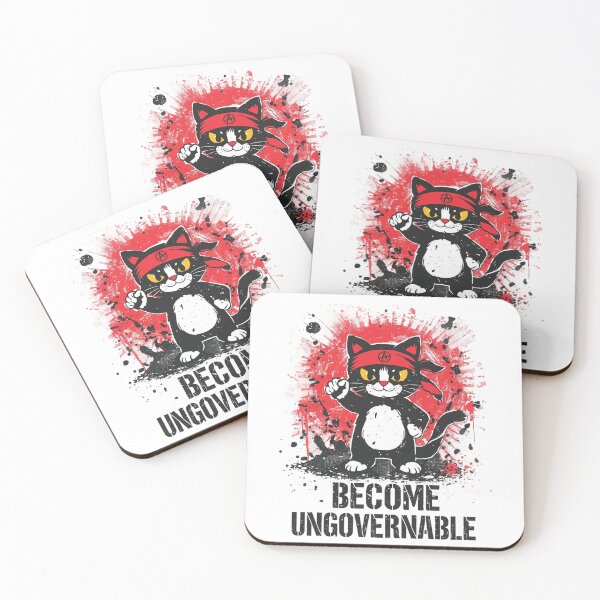 Item preview, Become Ungovernable Cat – Rebellious Punk Cat   designed and sold by Tomasz  Siennicki.