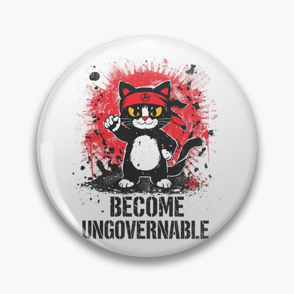 Item preview, Become Ungovernable Cat – Rebellious Punk Cat   designed and sold by Tomasz  Siennicki.