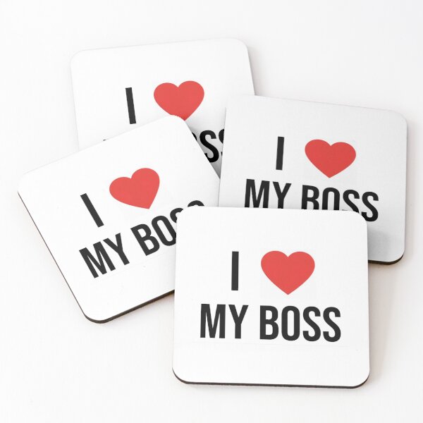 Item preview, I Heart My Boss designed and sold by ProperGoodArt.