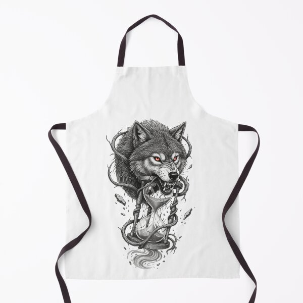 Item preview, Wolf of Time – Fierce Guardian Hourglass Design designed and sold by Kavya Art.