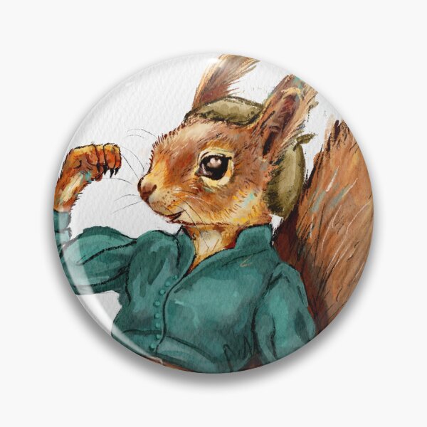 Item preview, Fancy Ladies series - Pippa the Squirrel Watercolour Illustration designed and sold by pixiegutsGB.