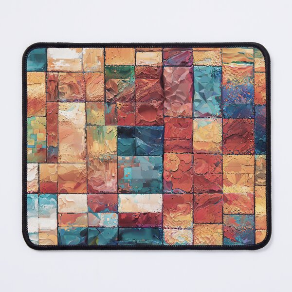 Item preview, Tactile Mosaic – Abstract Texture Grid designed and sold by Arjen Roos.
