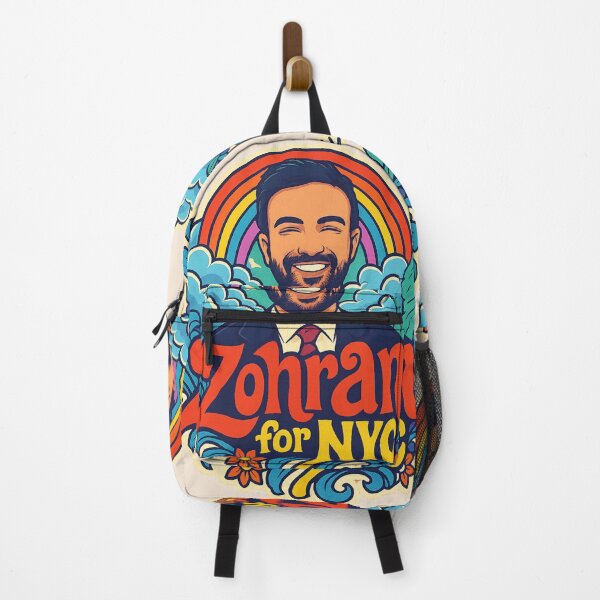 Item preview, Zohran for NYC – Retro Rainbow Campaign Art Print designed and sold by GirlyPopped.