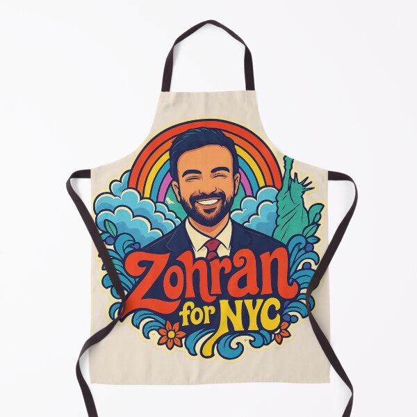 Item preview, Zohran for NYC – Retro Rainbow Campaign Art Print designed and sold by GirlyPopped.