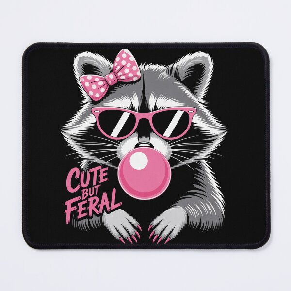 Item preview, Cute But Feral Raccoon designed and sold by NewIdeasSArt.