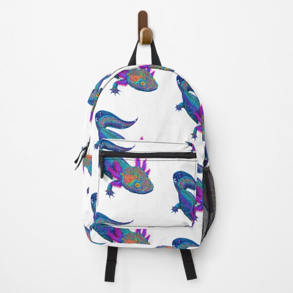 Item preview, Abstract Psychedelic Axolotl – Vibrant Kaleidoscopic Creature – Visionary Fantasy Art designed and sold by MadeByACJ.