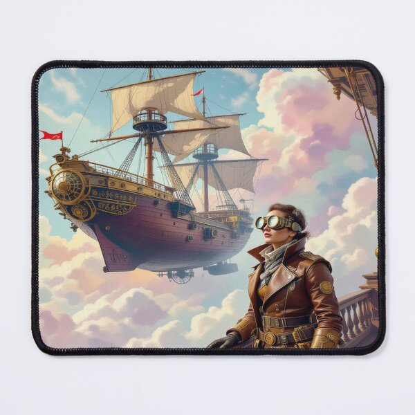 Item preview, Steampunk Sky Voyage – Airship Adventure meets Victorian Elegance & Futuristic Fantasy designed and sold by FotoworldEdel.