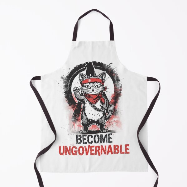 Item preview, Become Ungovernable Cat - Rebellious Cat designed and sold by Tomasz Siennicki.
