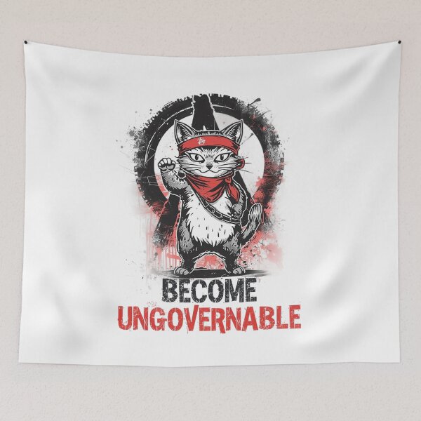 Item preview, Become Ungovernable Cat - Rebellious Cat   designed and sold by Tomasz  Siennicki.