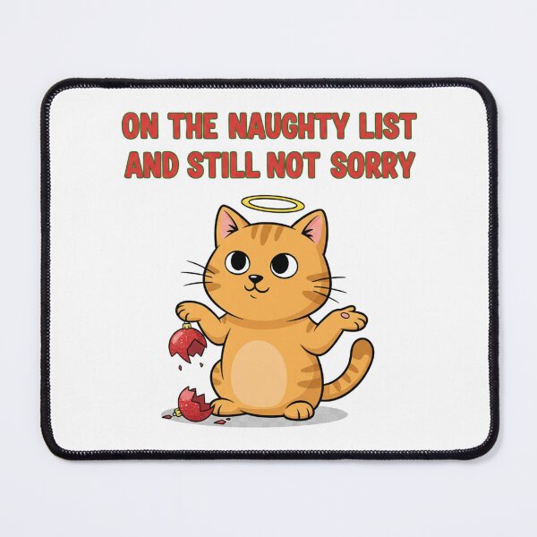 Item preview, Cheeky Cat Breaks Ornament, Not Sorry designed and sold by WildLeafDigital.