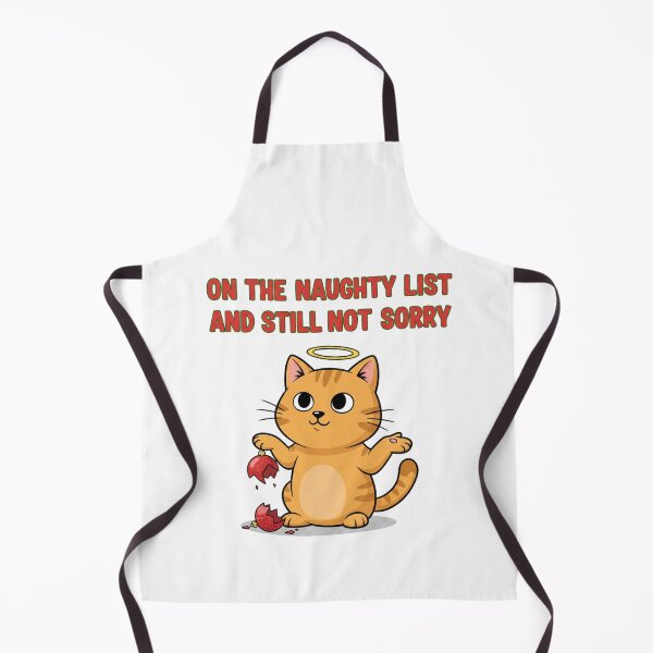 Item preview, Cheeky Cat Breaks Ornament, Not Sorry designed and sold by WildLeafDigital.