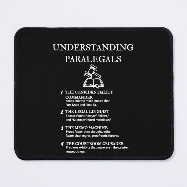 Item preview, Understanding Paralegals – Powered by Caffeine, Deadlines, and Sheer Determination – Black designed and sold by PsyFlow35.