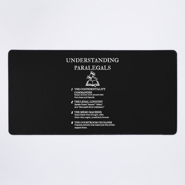 Item preview, Understanding Paralegals – Powered by Caffeine, Deadlines, and Sheer Determination – Black designed and sold by PsyFlow35.