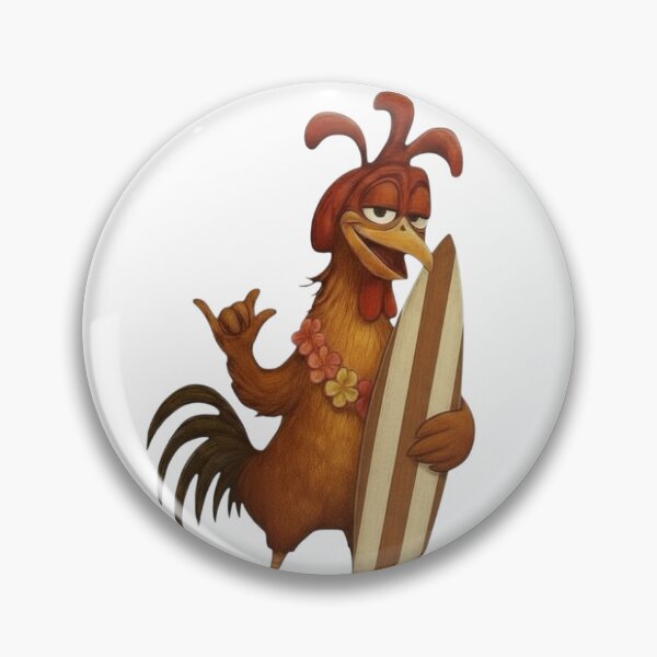 Item preview, Chicken Joe surfboard car sticker designed and sold by sexielexy.