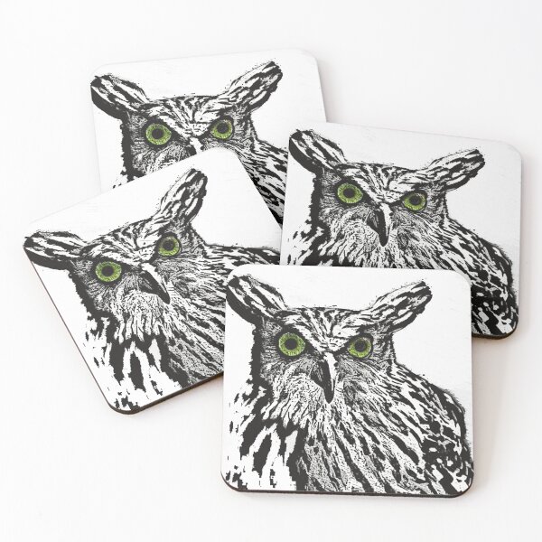 Item preview, Green eyed owl  designed and sold by designbywhacky.