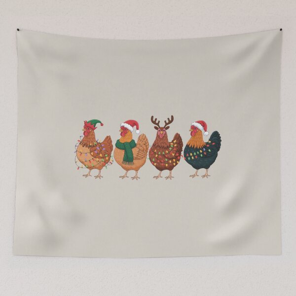 Item preview, сute christmas chickens Christmas Farm designed and sold by OLIHESSEL.