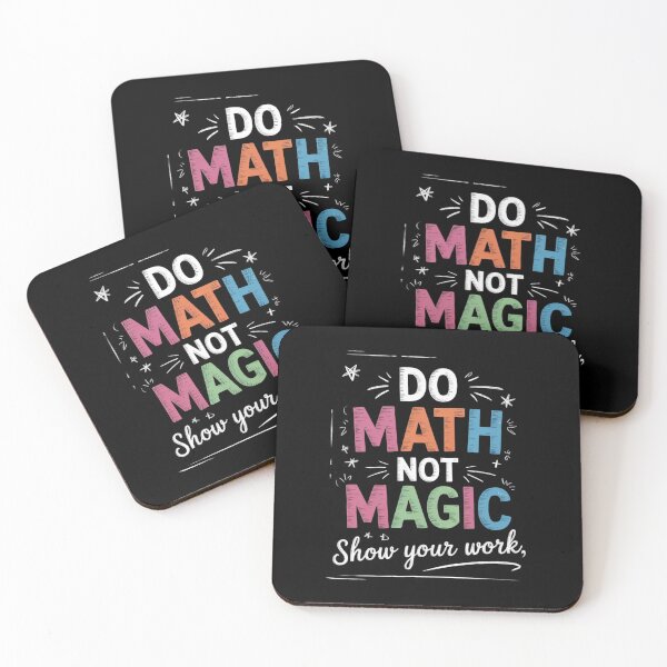 Item preview, Do Math Not Magic Math Teacher Back to School3  designed and sold by lilLilaBatArt.