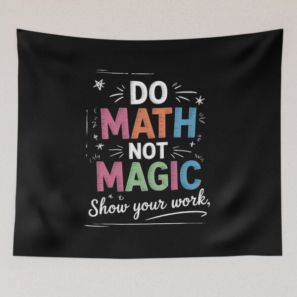Item preview, Do Math Not Magic Math Teacher Back to School3  designed and sold by lilLilaBatArt.