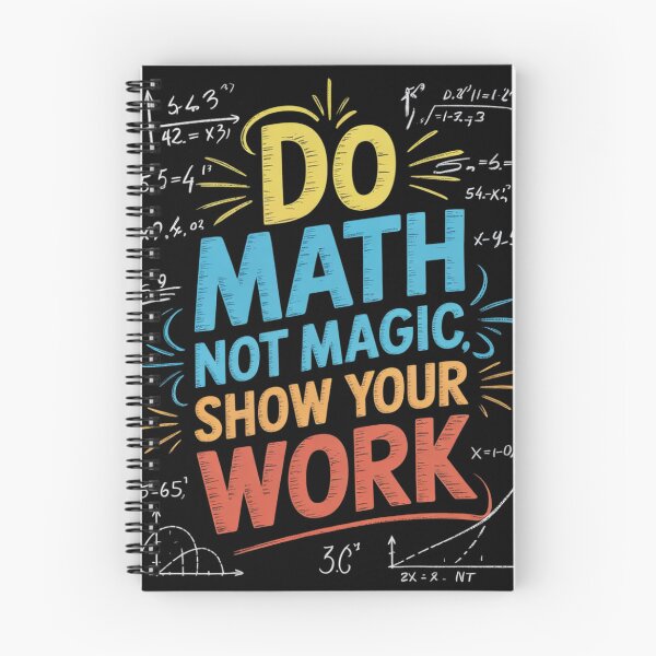 Item preview, Do Math Not Magic Show Your Work Maths Teacher Student  designed and sold by lilLilaBatArt.