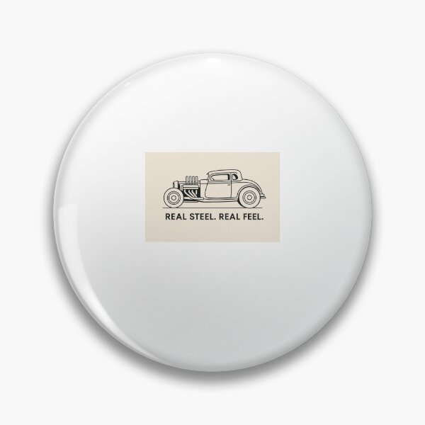 Item preview, Real Steel Real Feel Hot Rod Line Art – Minimal Classic Car Design designed and sold by Fleetwood1994.