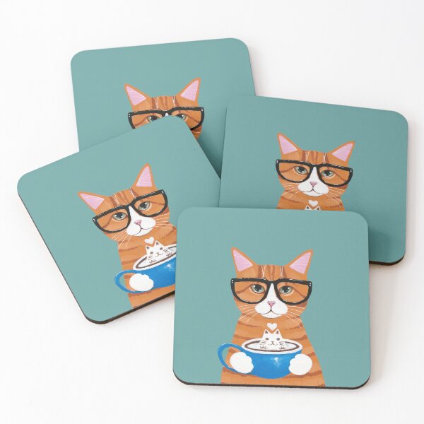 Item preview, Ginger Catpuccino Coffee Cat designed and sold by KilkennyCat Art.