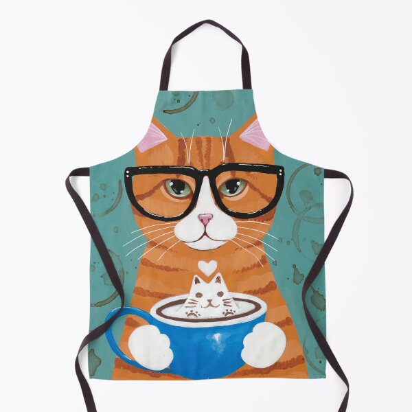 Item preview, Ginger Catpuccino Coffee Cat designed and sold by KilkennyCat Art.