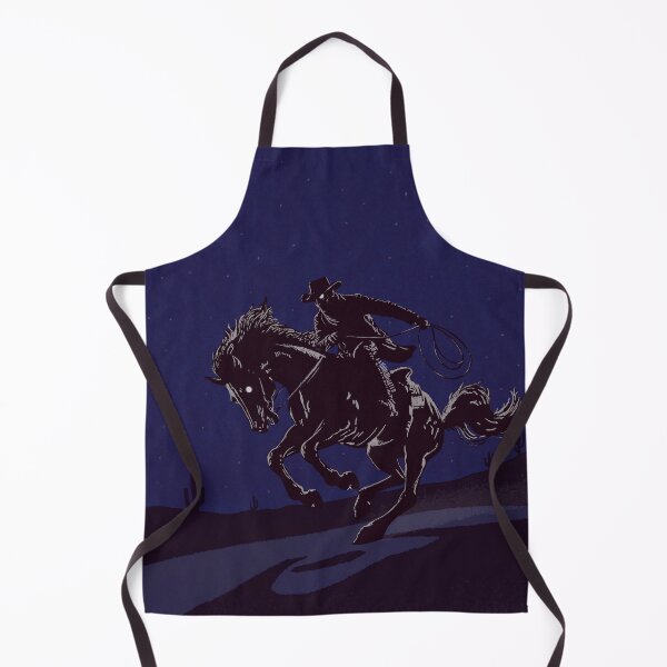 Item preview, Ghost Cowboy - Starry Desert Sky – Dark Western Night Illustration designed and sold by JpgBandits.