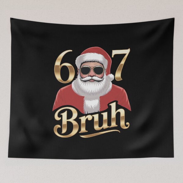 Item preview, Six Seven Bruh Santa Hilarious Holiday Design for Meme Lovers designed and sold by SkymarArt.