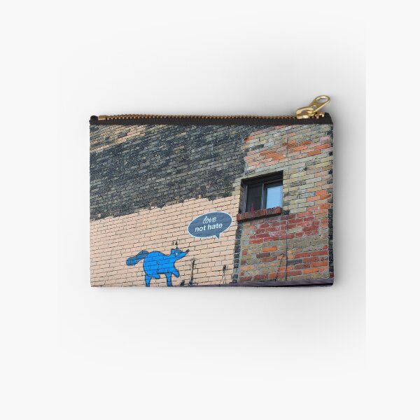 Item preview, Love not Hate Street Art Multi Colour Brick Wall designed and sold by DeannesStore.