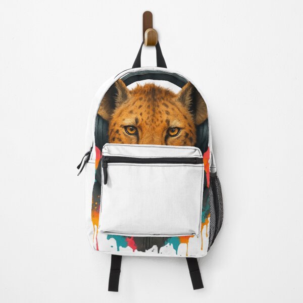 Item preview, Hyena Tempo – Hyena with Headphones & Hoodie (Color Splash Street Art) designed and sold by thtCMRAguy.