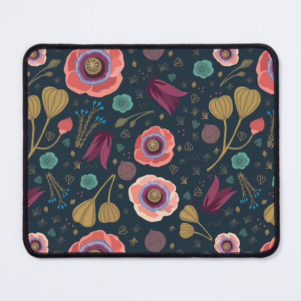 Item preview, Dark Floral wallpaper pattern designed and sold by Kate Merritt.