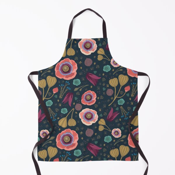 Item preview, Dark Floral wallpaper pattern designed and sold by Kate Merritt.