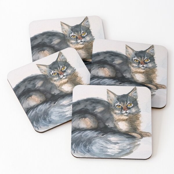Item preview, Cute gray cat designed and sold by Meowsome91.
