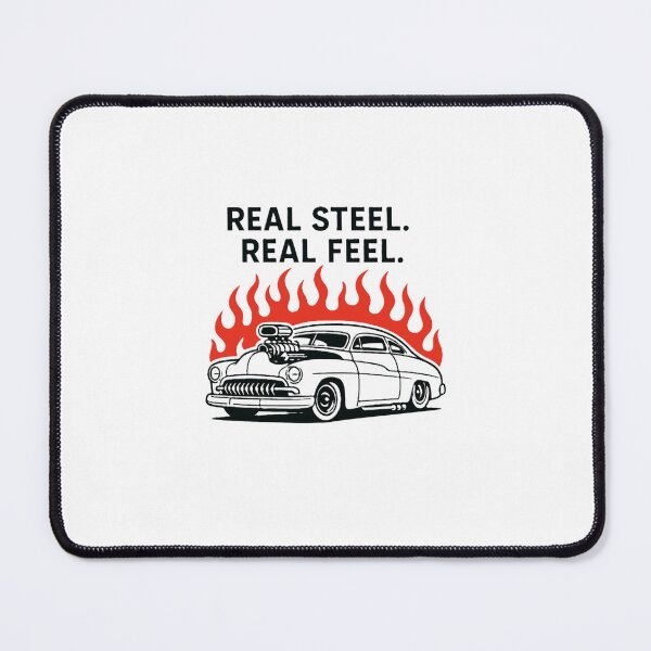 Item preview, Hot Rod Flames on Black – Real Steel Real Feel Classic Car Graphic designed and sold by Fleetwood1994.