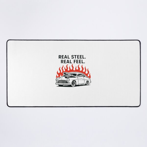 Item preview, Hot Rod Flames on Black – Real Steel Real Feel Classic Car Graphic designed and sold by Fleetwood1994.